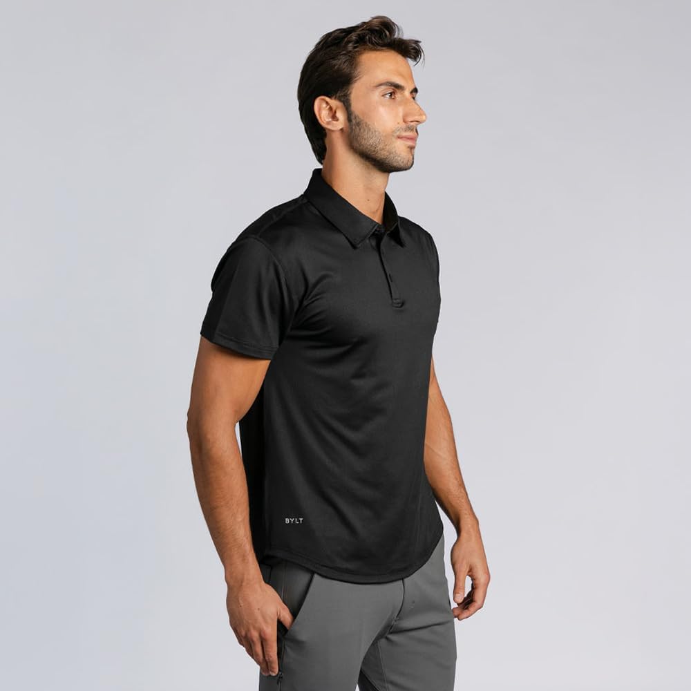 BYLT Performance Drop-Cut Polo Men's Shirt
