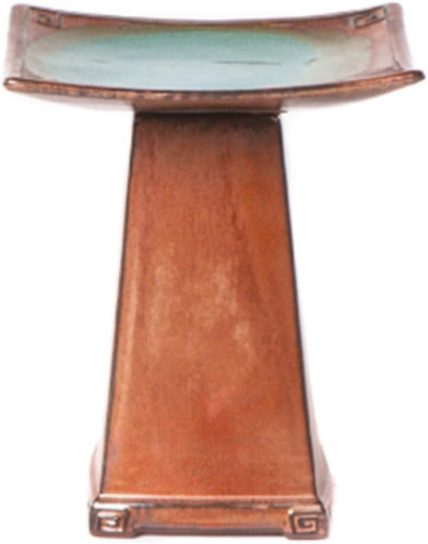 Alfresco Home Zen Ceramic Bird Bath, Regular, Copper