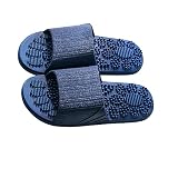 Healeved Sandali da Bagno Massaggio Plantare Antiscivolo in Pvc Blu per Hotel e Viaggio