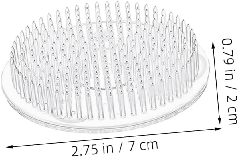 Plastic Round Floral Pin Frogs with Suction Base, 9 Piece Set