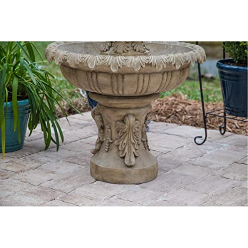 Kenroy Home Ibiza Classic Outdoor Floor Fountain, Sandstone, 45 Inch Height, 25.5 Inch Width, 25.5 Inch Depth by Kenroy Home - Image 3