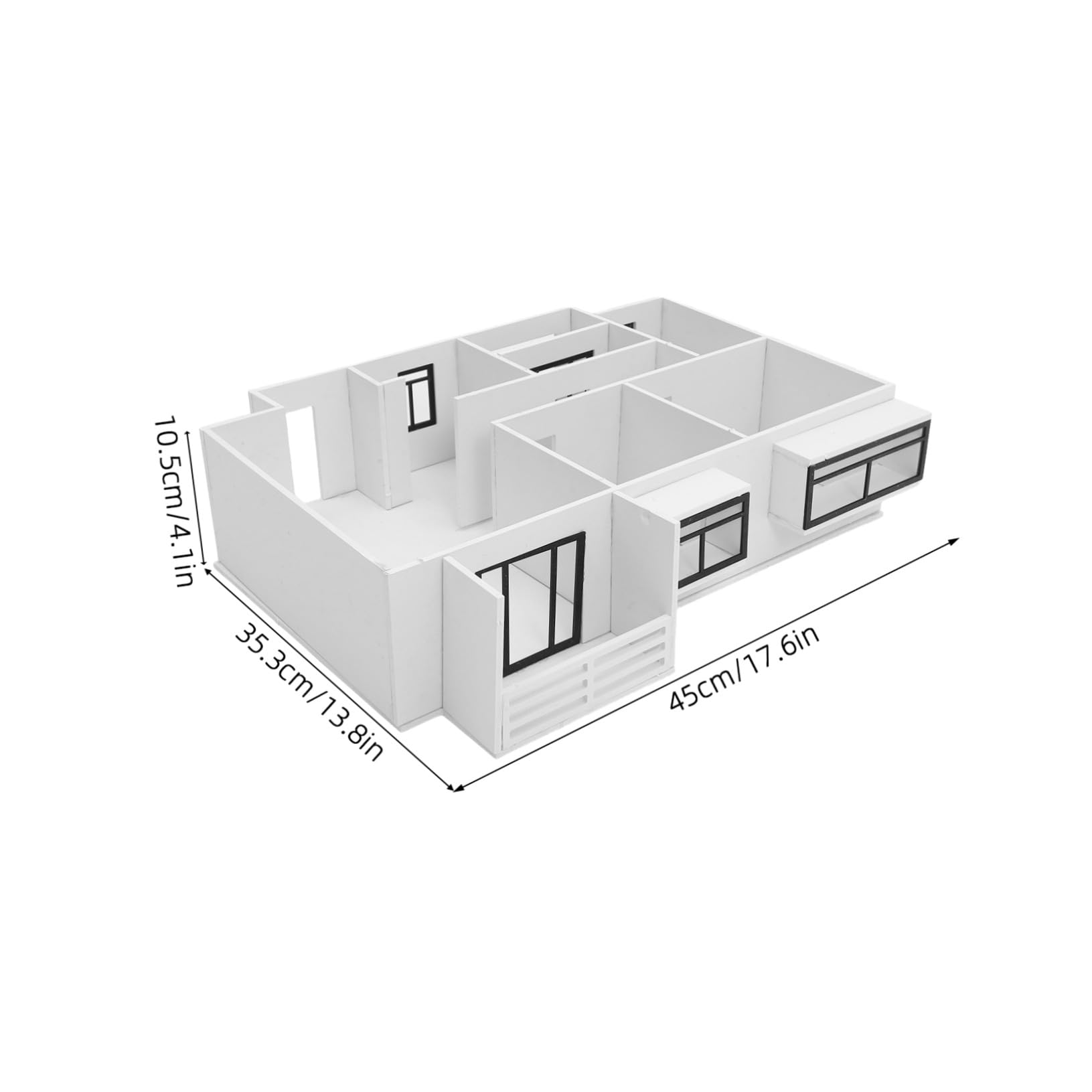 SHINEOFI Model Mieszkania DIY Materiałów Architektonicznych Do Budowy Precyzyjnego Modelu Wnętrza Domu dla Studentów Architektury i Hobbystów