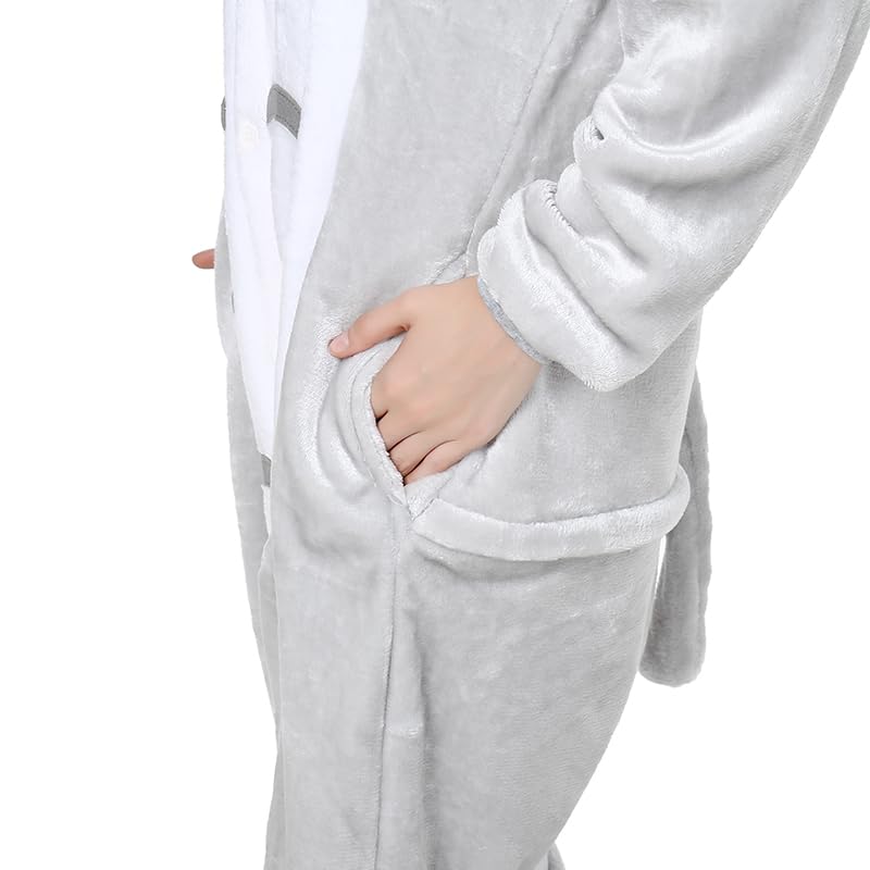 NC Joystart Adult Onesie Animal Pajamas Unisex Carnival Halloween Cosplay Costume Sleepwear (X-Large, Totoro) - Image 3