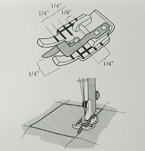 NGOSEW 1/4" Clear Stitch in Ditch Foot #412927446 Works with Viking Sewing Machines