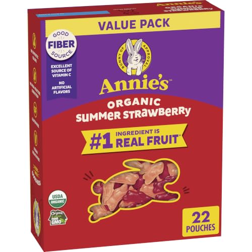 Annie's Organic Bunny Fruit Flavored Snacks, Variety Pack, 22 ct, 15.4 oz