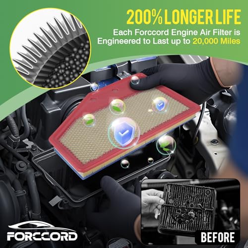 Image of Cabin & Engine Air Filter Fit for 2019-2025 Cadillac XT4, 2016-2025 Chevrolet Malibu, 2021-2026 Buick Envision, 2018-2020 Regal Sportback, 2018-2020 Regal TourX Replace#CF11966 23430313