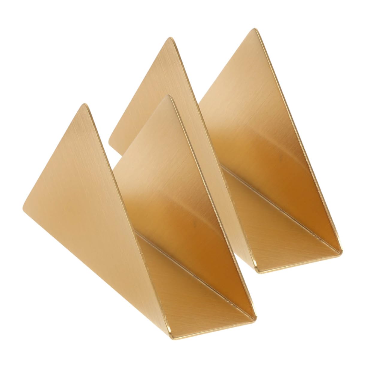 Porte-serviettes métallique doré vertical anti-vent pour table propre et ordonnée