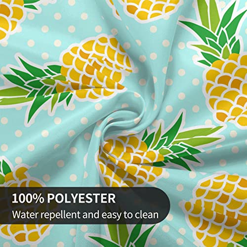 Fiokroo Cute Pineapples Tablecloth 60 Inch Round Table Cloth Wrinkle Resistant Stain Resistance Table Cover For Dining Kitchen Party Outdoor #TOP2
