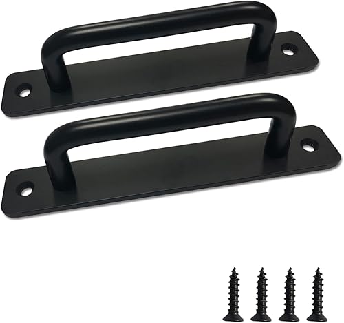 Axuansor Paquete de 10 manijas de gabinete de 8 pulgadas, tiradores de gabinete negros de aleación de aluminio, manijas de cajón vintage, manijas de