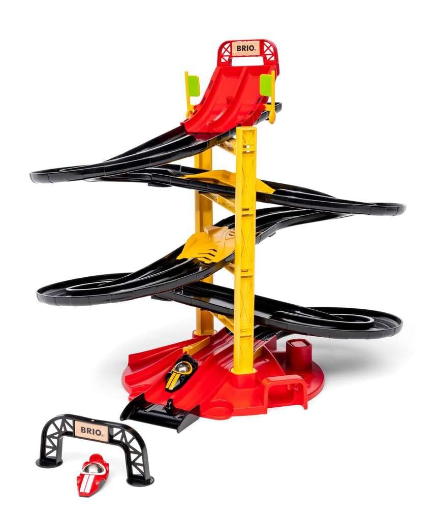 BRIO — Tour d'hippodrome 30550 avec Deux Voitures de Course | Ensemble de Jouets pour Voitures de Course pour Enfants à partir de 3 Ans