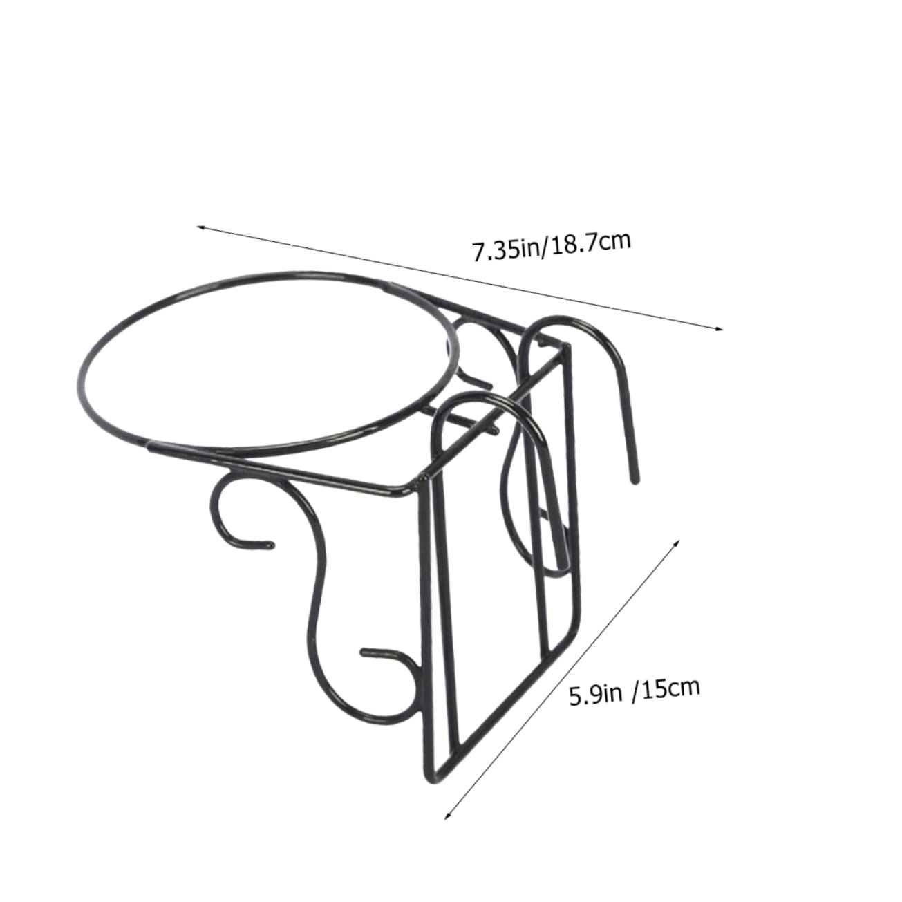 BESTonZON Ceiling Mount Orchid Pot Rack 2pcs Pot Hanging Rack Vertical Planter Stand for Decor