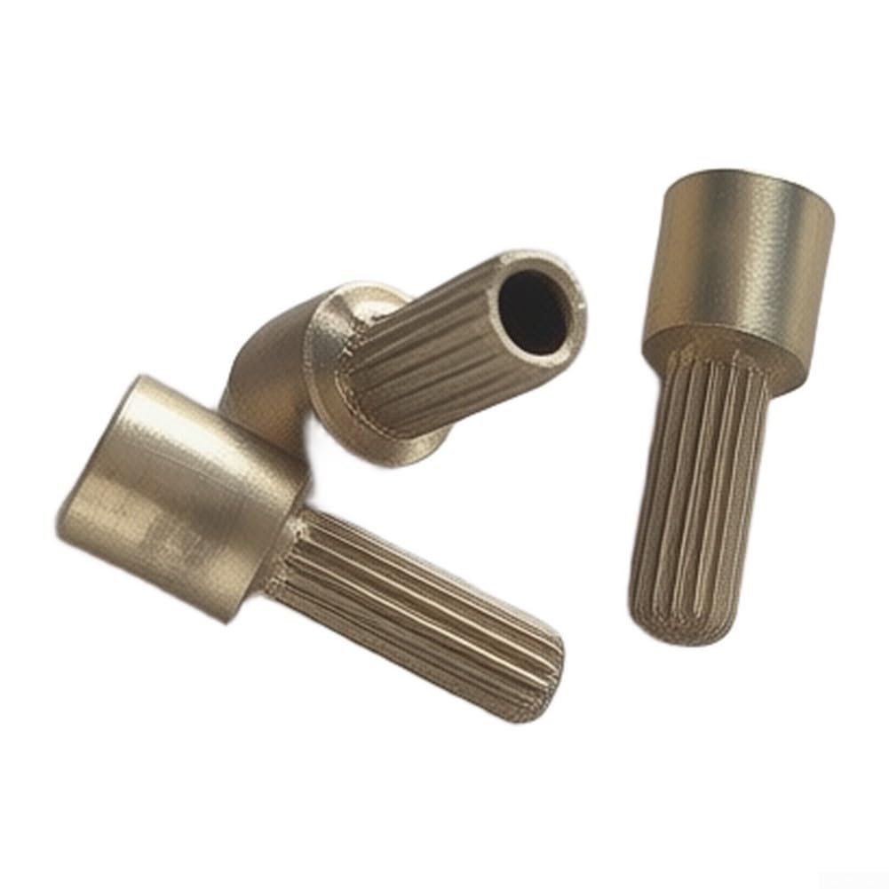 ComfyHarbor Adjustable Brass Faucet Valve Core Sleeve 20-Tooth 8.2mm Extension Rod For Custom Fit Plumbing Installation Gold 32Mm 42Mm Sizes(32MM)