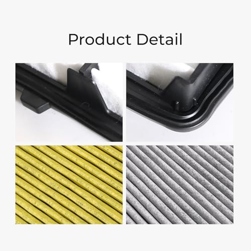 Image of 17220-5MS-H00 28113-L5100 Engine & Cabin Air Filter Set Compatible with Acura RDX L4 2.0L 2019-2025 Hyundai Tucson Santa Fe Sonata Kia Sorento Sportage