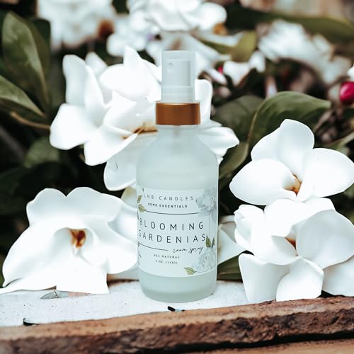 Gardenia Scent Natural Room Linen Spray Clean Ingredients Made In USA Vegan Air Freshener Interior Long Lasting Floral Flowers Pet Friendly