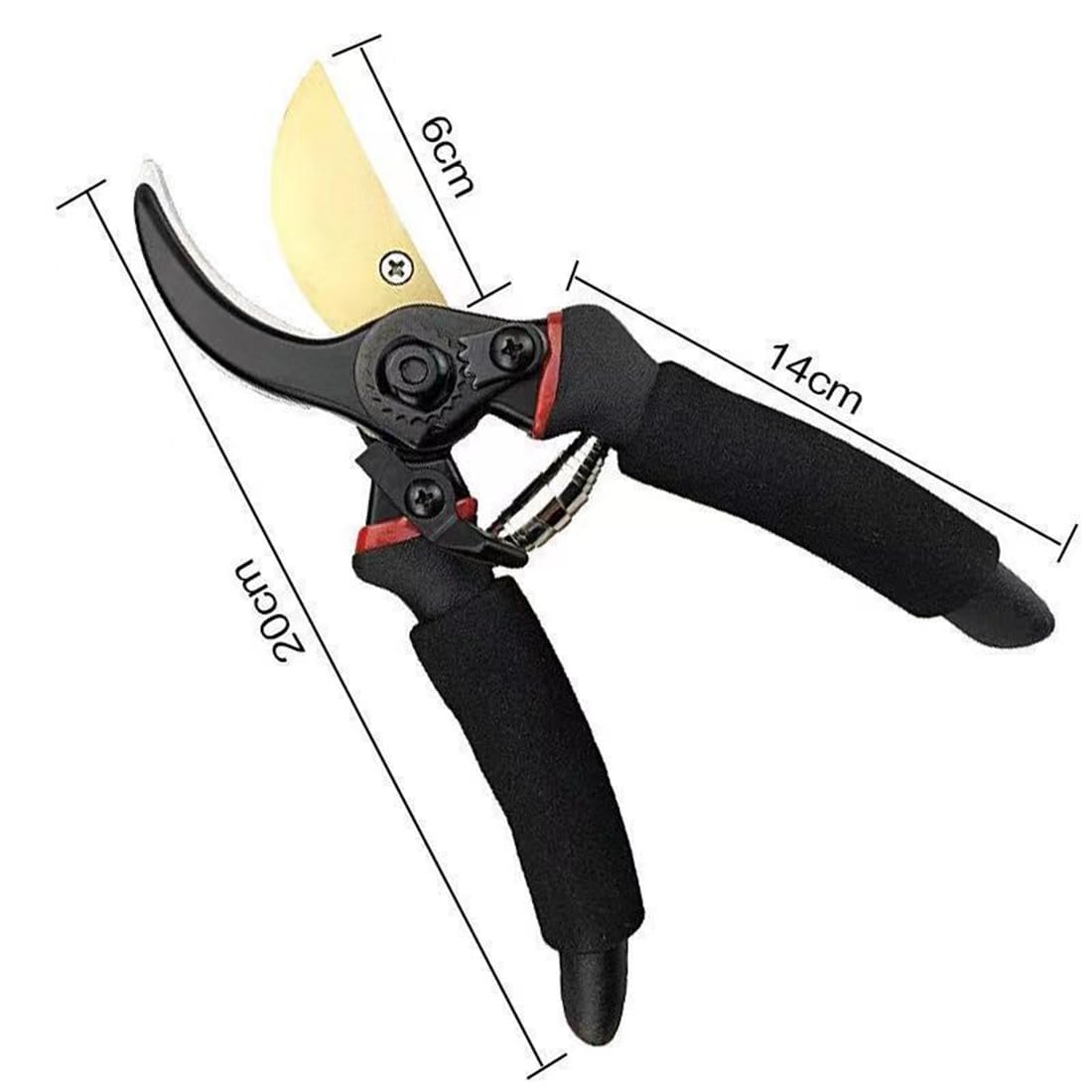 GardenCutter Pro, Hochleistungs-Gartenschere, Gepolsterter Komfortgriff mit SK5-Stahlklingen, Scharf und Rostfrei, für das Schneiden Harter Holzarten Wie Buche Oder Eiche (3pcs)