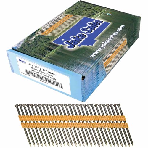 3 x .131 Inch (10d) Vinyl Coated Framing Nails