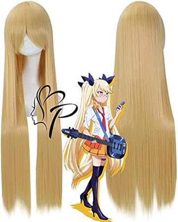 Amazon Co Jp ビアモクサー100cmアニメshowbyrock コスプレウィッグプラズマジカレトリーロングストレートブロンド人工毛 ホビー