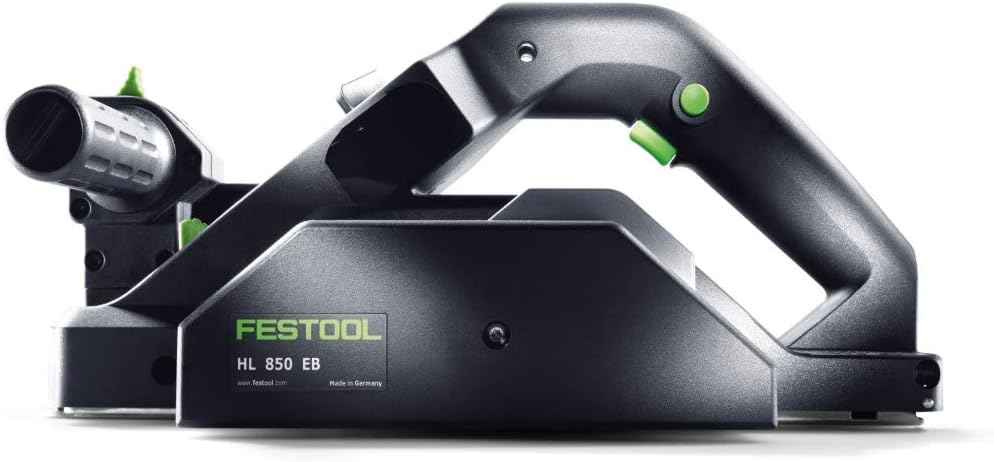 Festool HL850EB-Plus 850W Single-Lever Planer, Manufacturer No. 576607, Black/Green, 850 W, Size