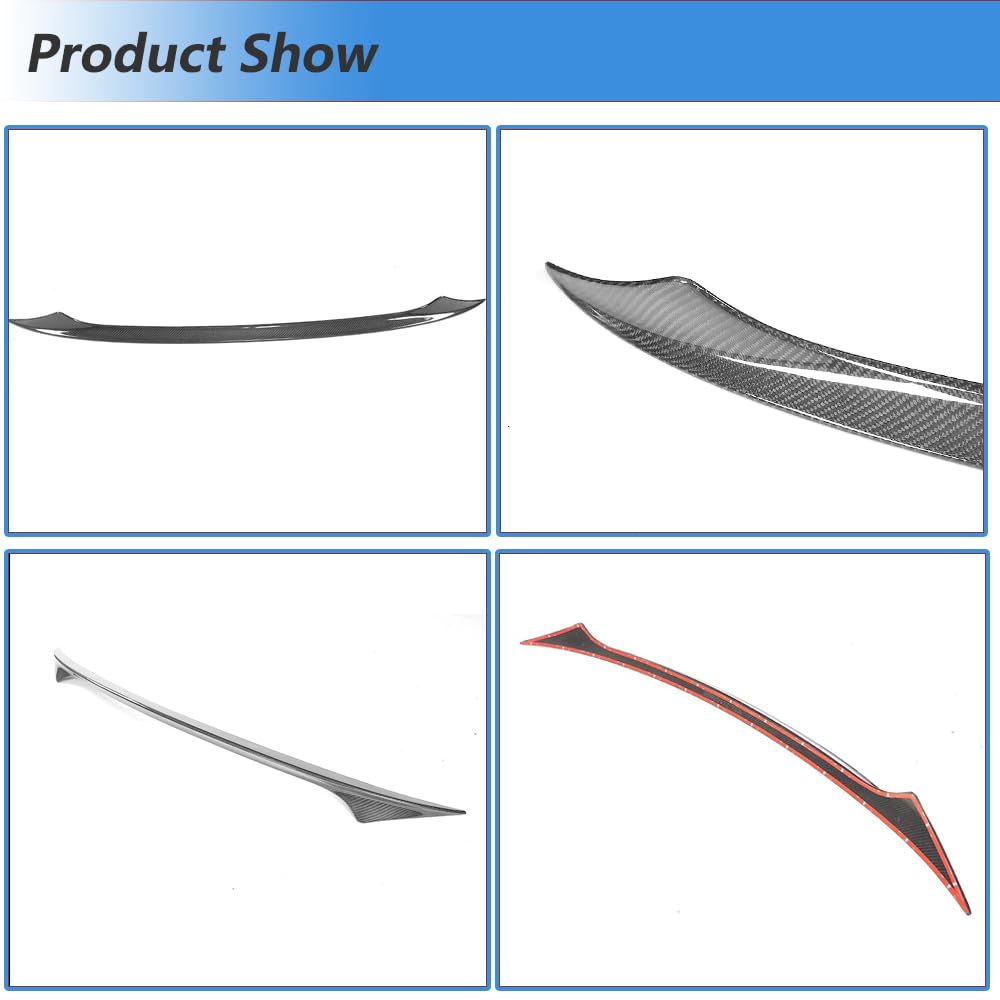 Aileron central arrière en fibre de carbone pour Porsche Cayenne Sport Utility 2015-2017