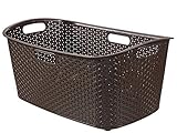 CURVER Wäschekorb MY STYLE 47L Wäschekorb, Kunststoff, Dunkelbraun, 60x39x28, 6