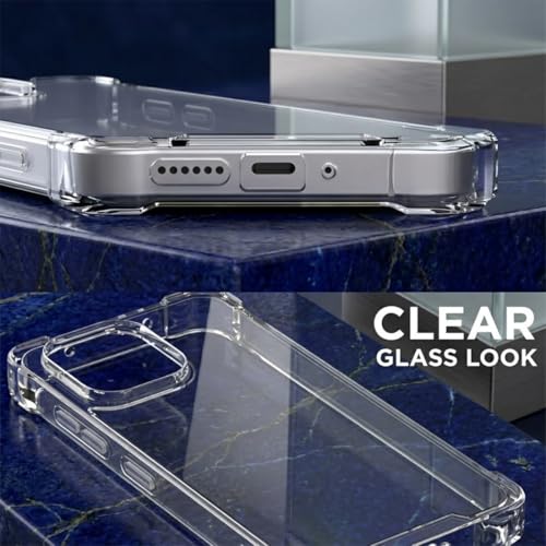 Image of Fashionury Clear Back Cover Case for OnePlus Nord 6 5G / CE 6 5G | Anti-Yellow Acrylic Hard Back + Soft TPU Bumper | Shockproof 360 Protection | Slim Transparent Bumper Case (Clear)