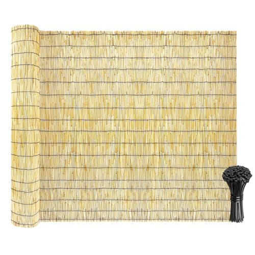 Natural Reed Fencing Rolls: Privacy Bamboo Fence...