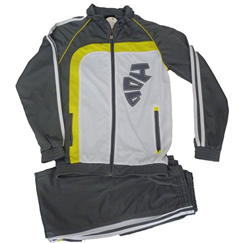 Survêtements garçon gris blanc 14 ans idéal pour le sport et les loisirs