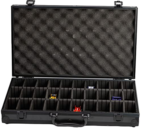 HO 1/64 Scale Diecast Slot Car Aluminum Carrying Case for AFX Auto World Hot Wheels