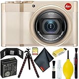 Leica C-Lux Digital Camera (Light Gold) Bundle with 64GB Memory Card + Accessories
