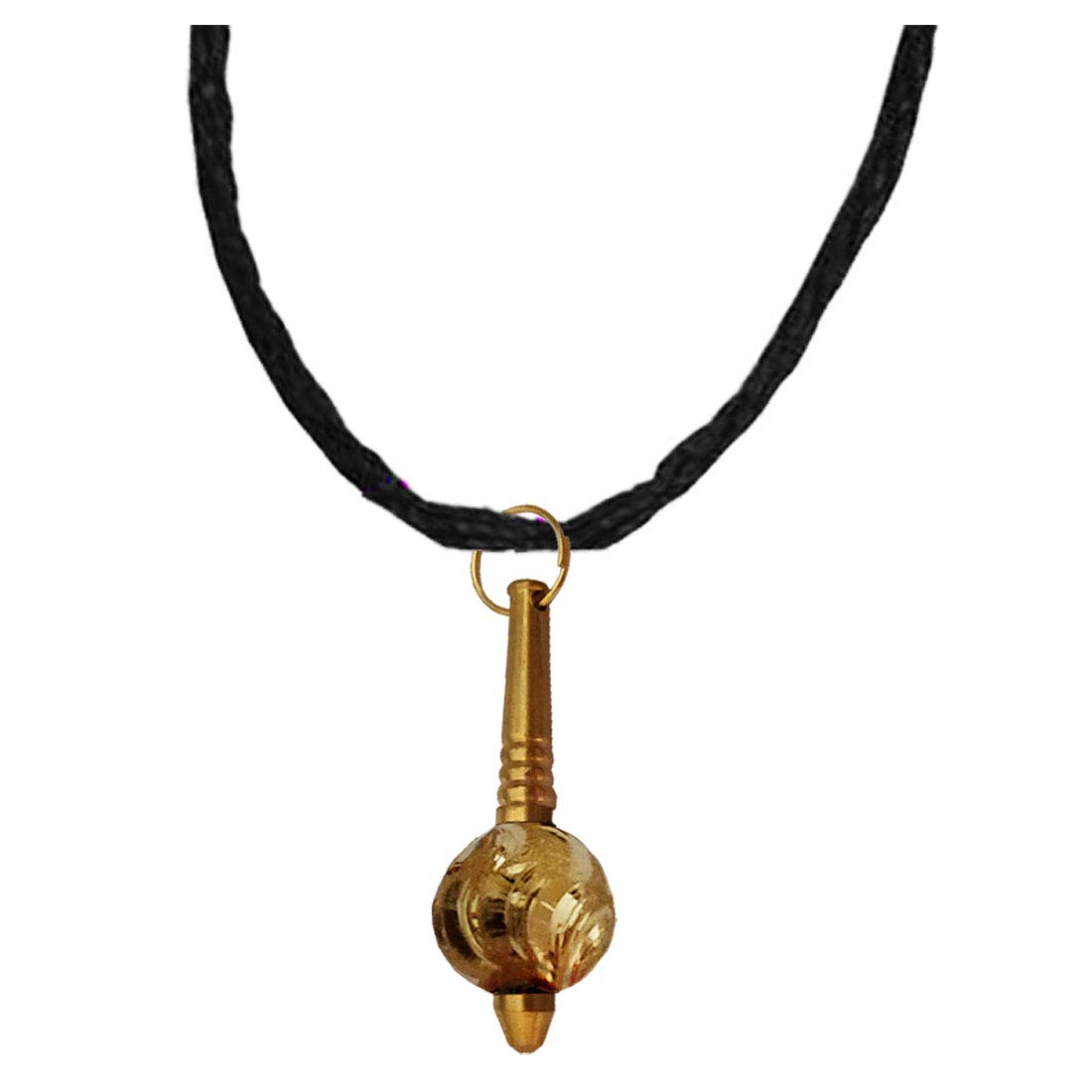 Religious Lord Pavan Putara Mahabali Hanuman Gada Pendant Necklace Gold Brass Pendant For Men And Women-image-27