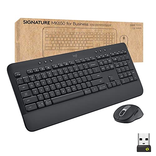 Logitech Signature Mk650 Combo For Business, Wireless Mouse And Keyboard, Logi Bolt, Bluetooth, Smartwheel, Globally Certified, Windows/Mac/Chrome/Lin