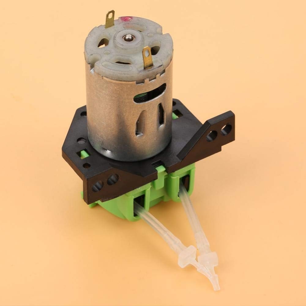 12 V/24 V kolorowa mini pompa dozująca do wody analitycznej do laboratorium akwariowego (zielony, PUMP HEAD 1X3)