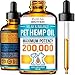 Petclubbrothers B Hemp Oil for Dogs and Cats - Hemp Oil Drops 200,000 - Made in USA - Rich in Omega 3-6-9 - Hip & Joint Health