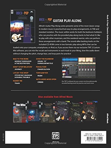 Rock & Pop Classics Guitar Play-Along: Guitar Tab, Book & Cd-Rom #TOP1