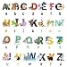Nursery Educational Wall Decals - Animal Alphabet Baby Decorative Peel and Stick Wall Art Sticker for Daycare School Kids Room Decoration Decals