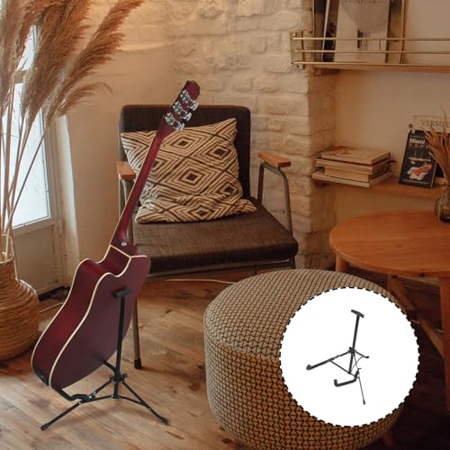 Support de guitare acoustique électrique pliable noir avec mousse Toddmomy - 8