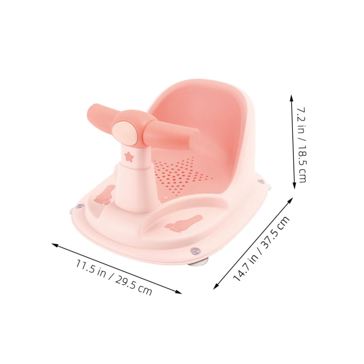 de Material Niños Pequeños para Baño o Bebés Asiento Antideslizante y Diseño Pp y Tpe Seguro y Cómodo Hogar Apartamento