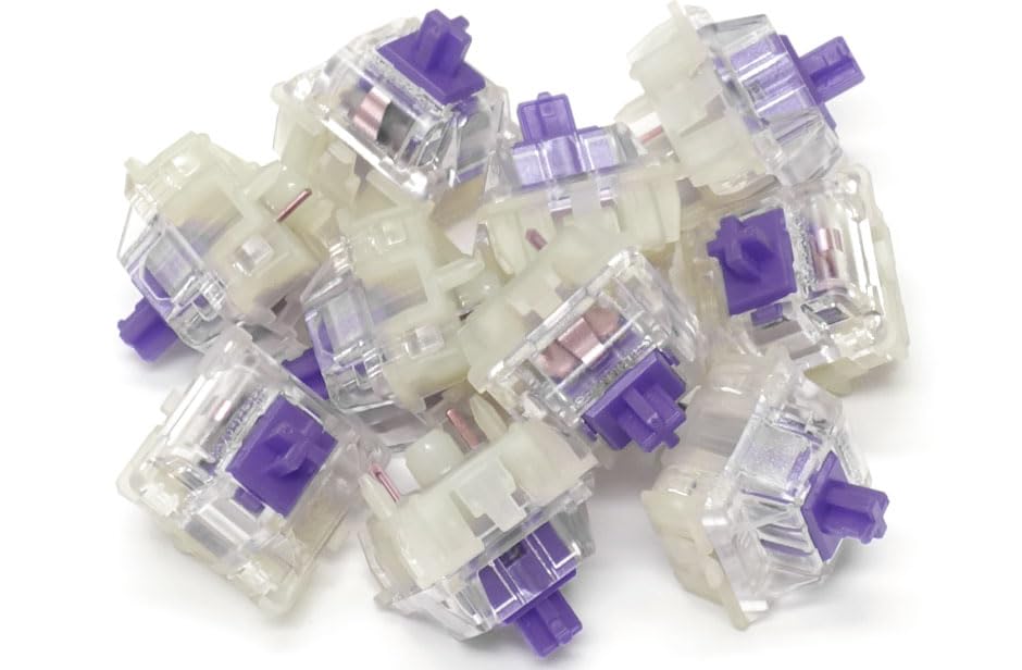 Amazon.co.jp: New CHERRY MX2A RGB 5 Pin Purple Axis Key Switch Set