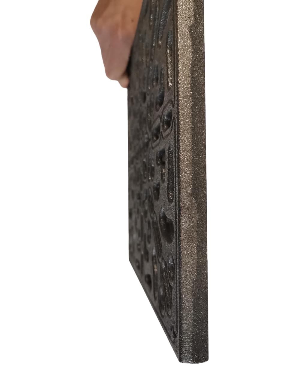 Portalegna In Ghisa LUNA WAY - 60x48x40x15 Cm Per Migliorare Il Tiraggio Del Camino