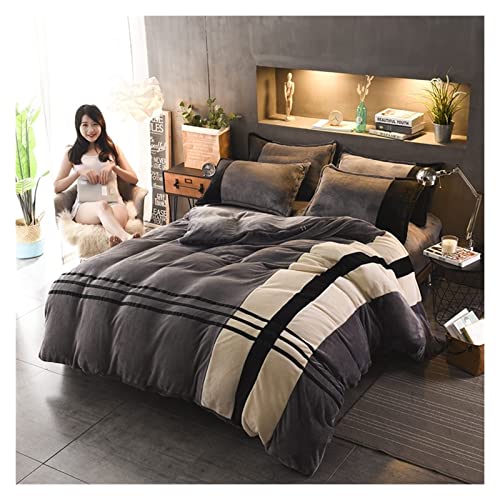 Ensemble de lit en flanelle de cristal thermique épais pour une isolation optimale contre le froid