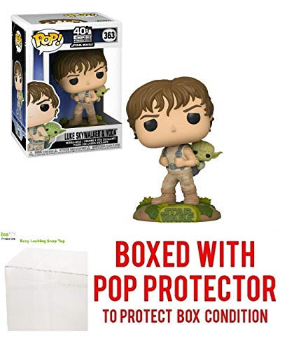 Luke Skywalker Training with Yoda #363 Movies The Empire Strikes Back 40th Anniversary Vinyl Figure (Includes Compatible Protector Case)