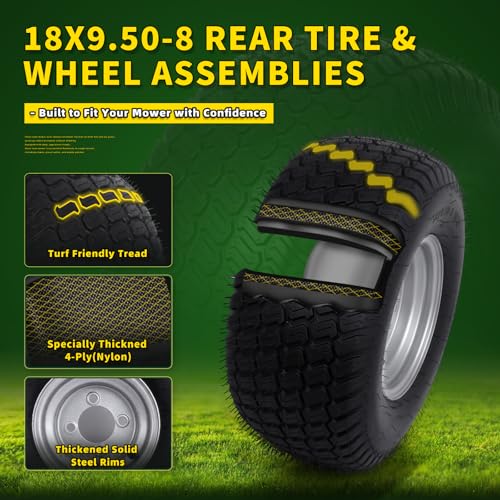 Wiltire 18x9.50-8 Tubeless Tire Set