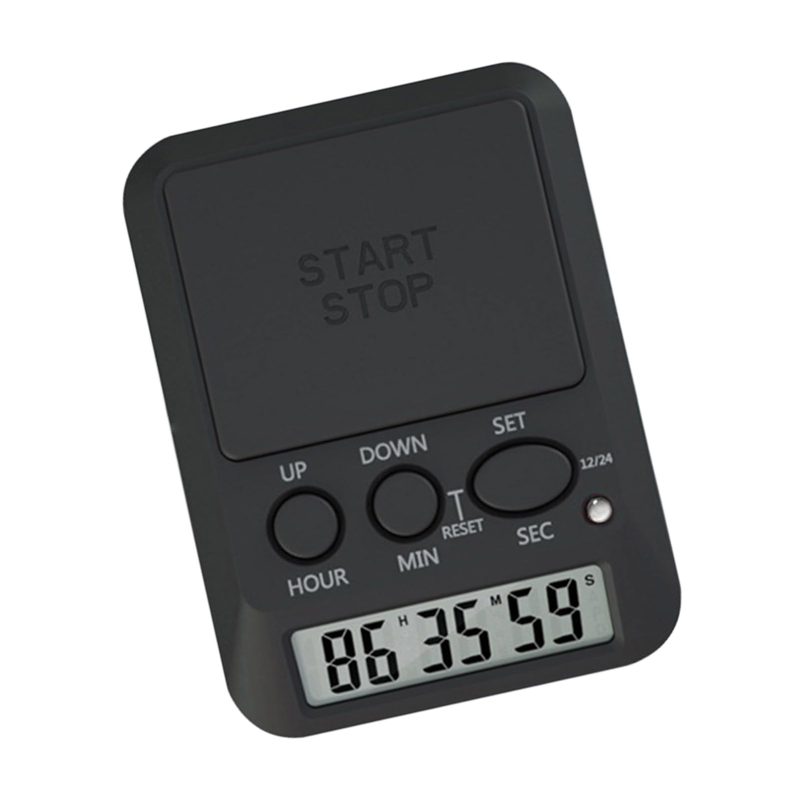 Kaeltsyn Black Large Lcd Digital Timer With 9999 Days Countdown For Kitchen Gym Work Area Loud Beep Timer Visual Alert