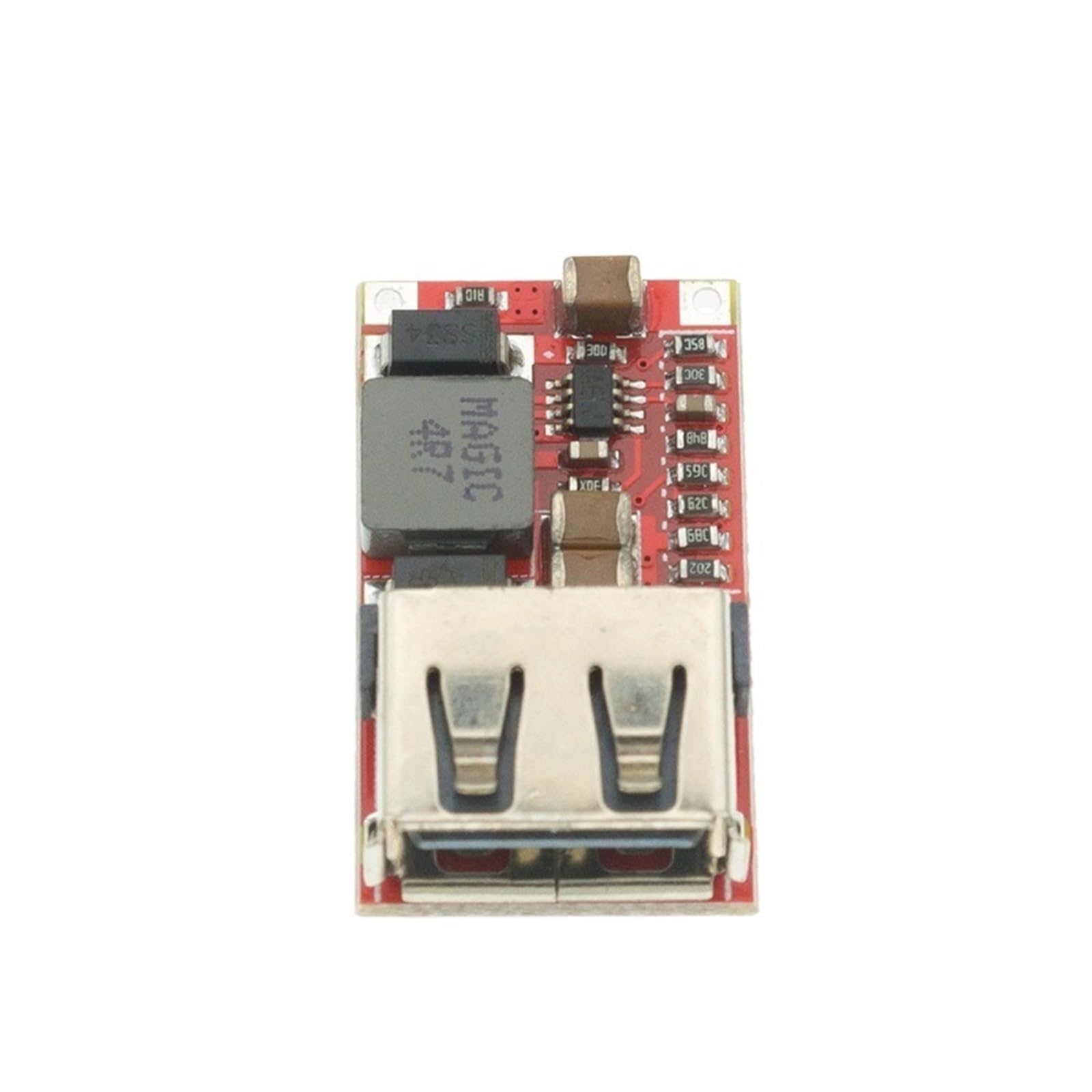 100 szt. 6-24 V do 5 V moduł obniżający USB 24 V 12 V na 5 V konwerter DC-DC ładowarka do telefonu ładowarka samochodowa moduł zasilania wydajność 97,5%