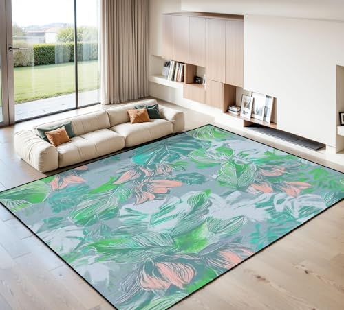 9x12 Area Rugs for Living Room Trendy Tropical Style Seamless