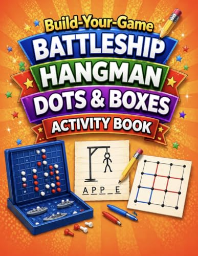 Build-Your-Game Activity Book: Battleship, Hangman & Dots & Boxes | Design, Draw & Play Your Own Classic Games for Kids & Teens (Build-Your-Game Series) image 2