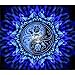 TWYYDP Puzzle De Madera Adulto 1000 Piezas Mandala Azul Flor Yin Y Yang Colección De Arte De La Familia