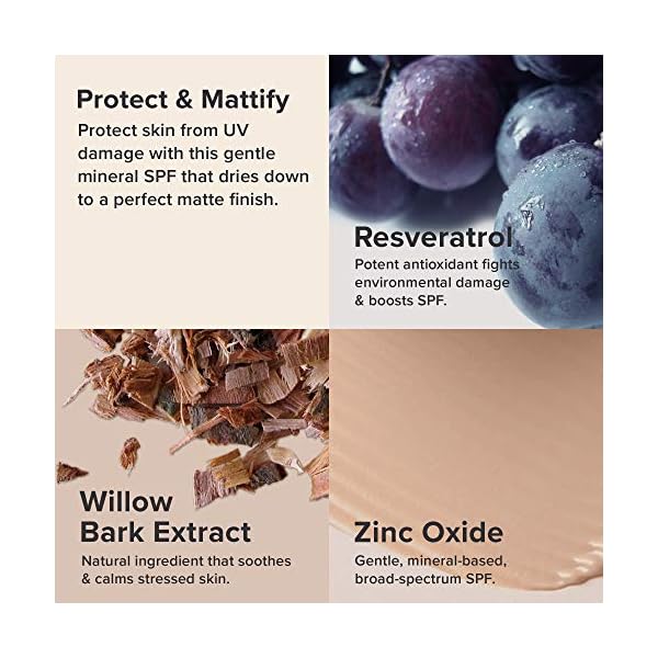 Paula's Choice RESIST Super-Light Daily Wrinkle Defense SPF 30 Matte Tinted Face Moisturizer, UVA & UVB Protection, Mineral Sunscreen for Oily Skin, Fragrance-Free & Paraben-Free