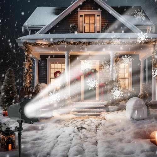 Lampe à neige rotative 360 pour illuminer une façade sombre sans effort - 2