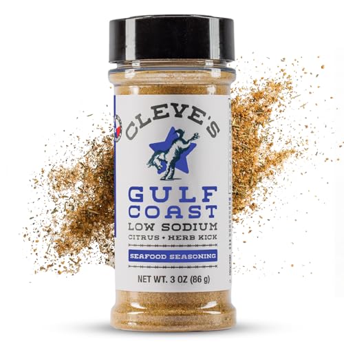 Cleve's Gourmet Gulf Coast Citrus and Herb Kick, Fish, Shrimp & Seafood Seasoning for Grilling & Cooking, 3.0 oz